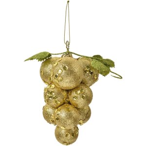 Clayre & Eef Weihnachtsdeko Gold 10x10x15 cm mit...