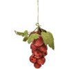 Clayre & Eef 66175R Рождественское украшение виноградная гроздь красная 8x8x14 см