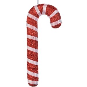 Clayre & Eef Weihnachtsanhänger Zuckerstange Rot...