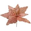 Clayre & Eef 66123 Рождественское украшение Цветок цвета розового золота Ø 44x58 см пластик