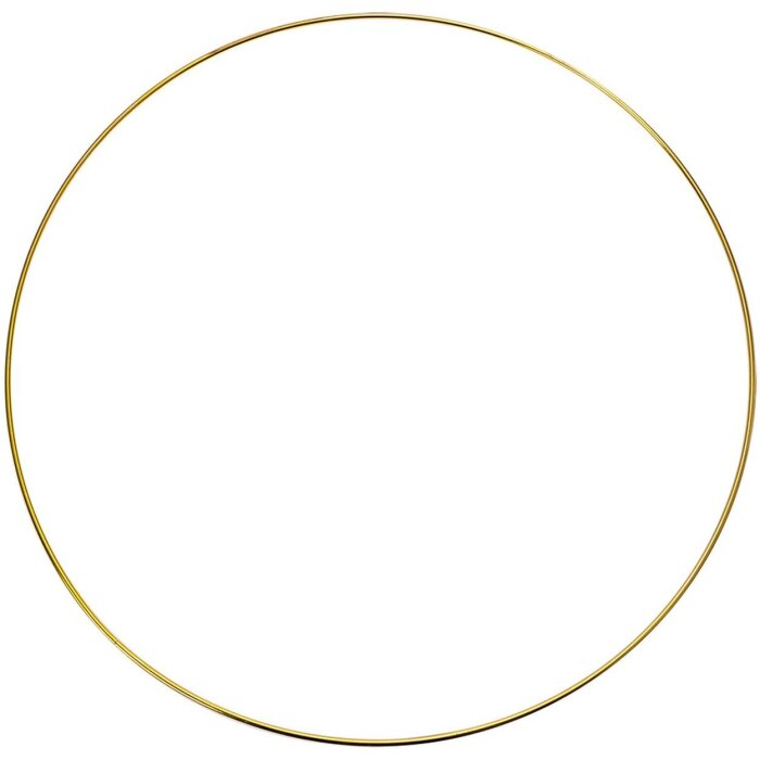 Clayre & Eef 66200L Dekorationsring Gold Ø 40x1 cm Metall