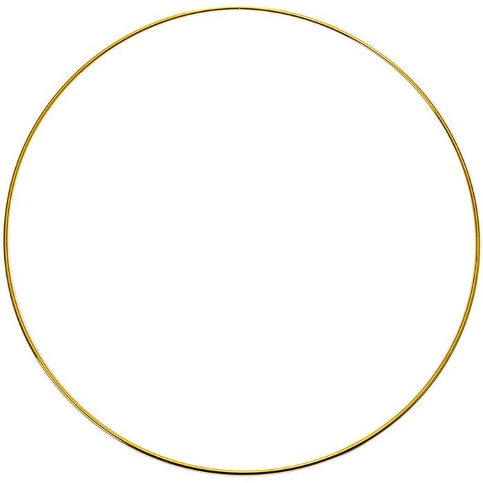 Clayre & Eef Декоративное кольцо золотое Ø30x1 см