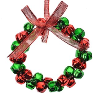 Clayre & Eef 66202 Dekoration Anhänger Kranz Rot...