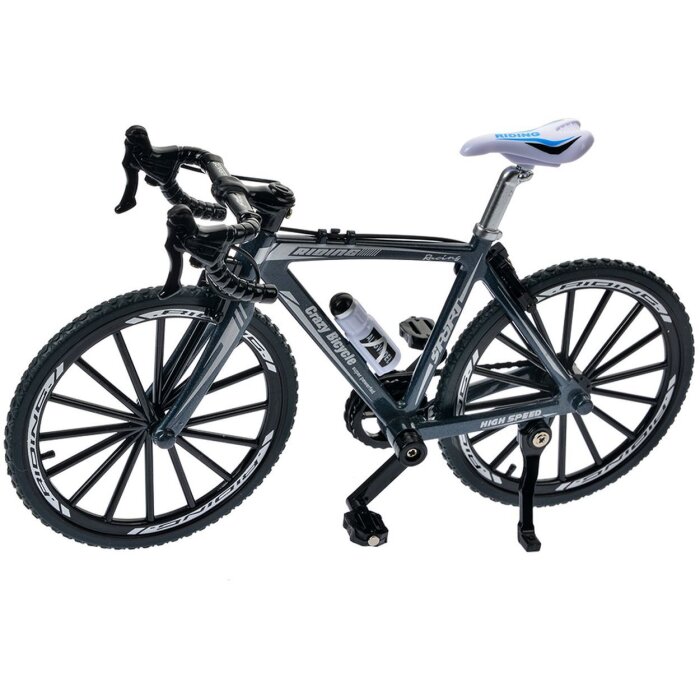 Clayre & Eef 66203 Декоративный велосипед серый/черный 20x5x12 см