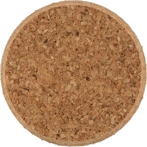 Clayre & Eef Стеклянная банка-колокол Ø5x8 см Прозрачная с пробковым основанием Декоративная банка-колокол