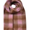 Juleeze JZSC0819P Schal Rosa-Braun kariert 39x200 cm