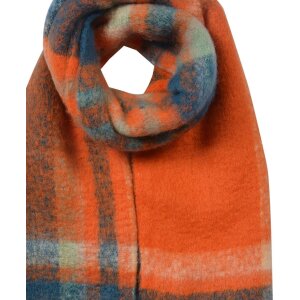 Juleeze JZSC0820O Schal Orange kariert 35x212 cm...