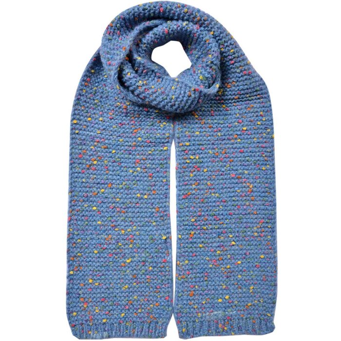 Juleeze JZSC0829BL Шарф синий 14x146 см Синтетика Всплеск цвета Простой уход