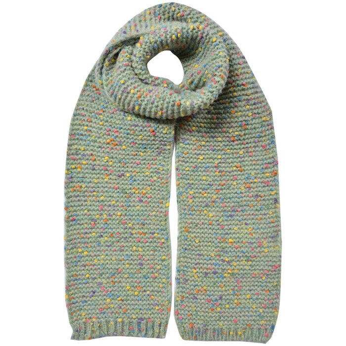 Juleeze JZSC0829GR Schal Damen Grün bunt 14x146 cm Synthetik