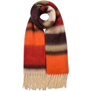 Juleeze JZSC0832CH Damenschal Braun Orange 37x210 cm