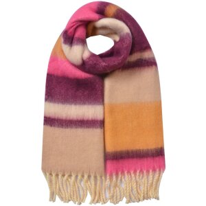 Juleeze JZSC0832Y Schal 37x210cm Gelb Rot Beige Pink mit...