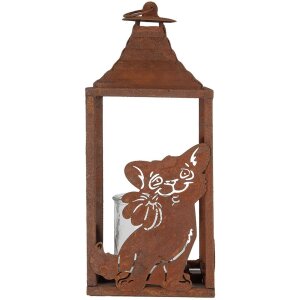 Clayre & Eef 6Y5776 Laterne 15x15x37 cm Braun Metall...