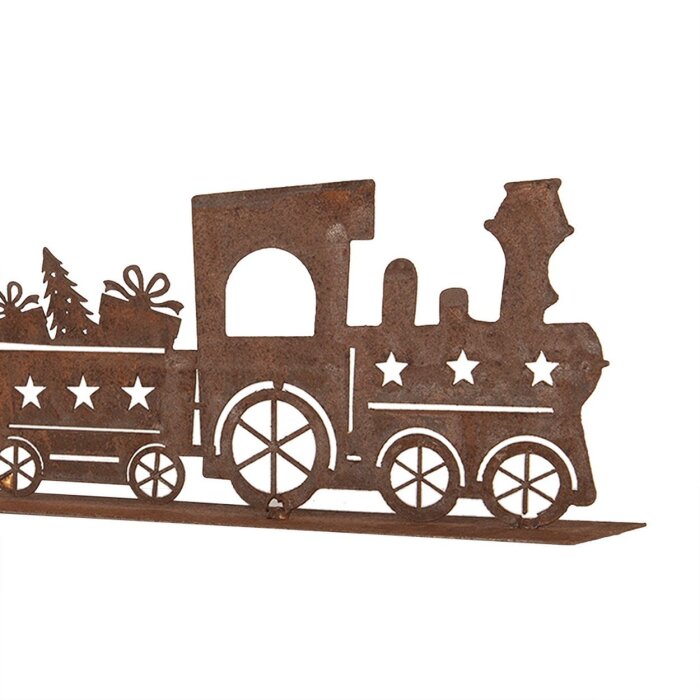 Clayre & Eef 6Y5777 Dekoration Zug Metall Braun 34x5x10 cm Landhausstil
