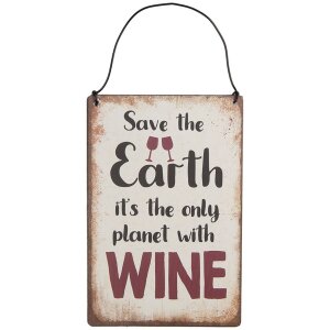 Clayre & Eef 6Y5695 Текстовая надпись Save the Earth...