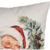 Clayre & Eef KT021.420 Чехол для подушки 45x45 см Рождественский мотив в стиле кантри белый