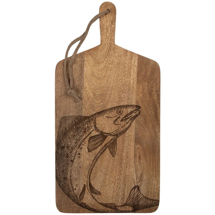 Clayre & Eef 6H2391 Dekoration Schneidebrett Naturbraun Holz 25x2x50 cm