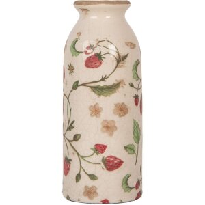 Clayre & Eef 6CE2021 Vase Beige Rot Ø8x20cm...