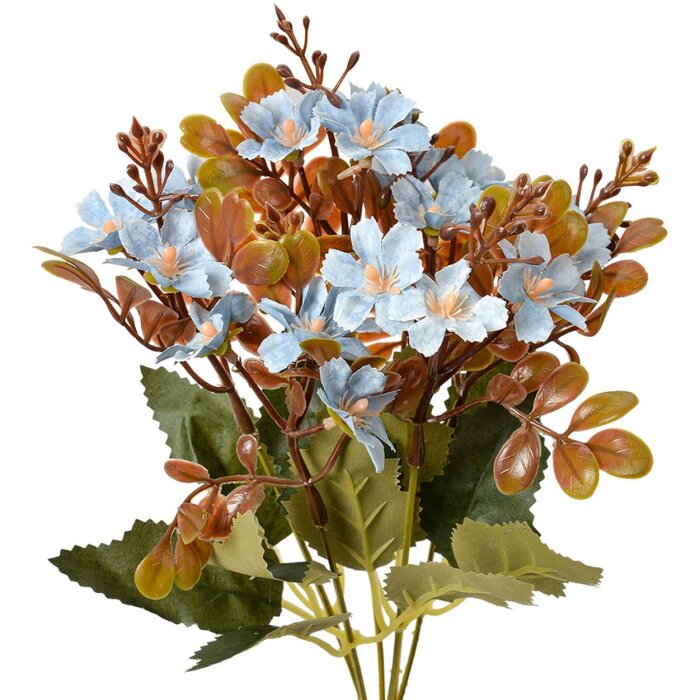 Clayre & Eef 6PL0380BL Künstliche Blume Blau 33 cm