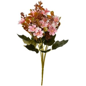 Clayre & Eef 6PL0380P Искусственный цветок розовый 10x10x33 см Пластиковое украшение