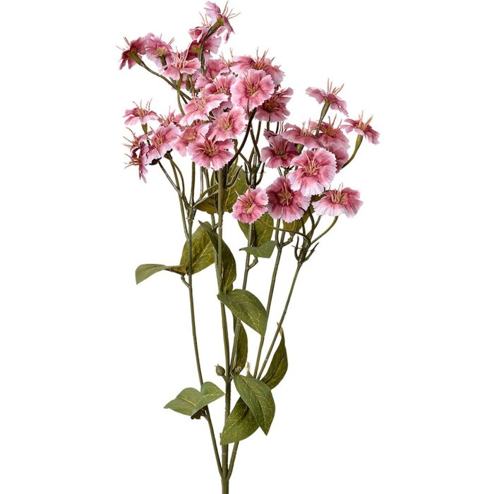 Clayre & Eef декоративная ветка розовые цветы 8x8x63 см пластик реалистичный