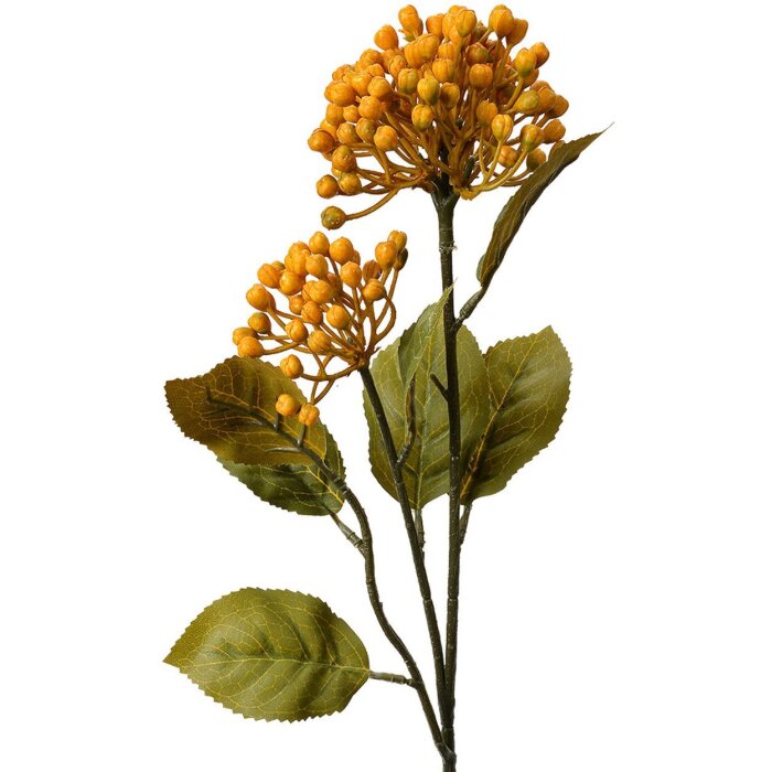 Clayre & Eef 6PL0386Y Искусственный цветок желто-зеленый 8x7x53 см пластик