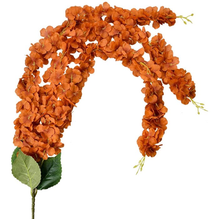 Гирлянда из искусственных цветов Clayre & Eef 6PL0388O оранжевая 6x6x108 см