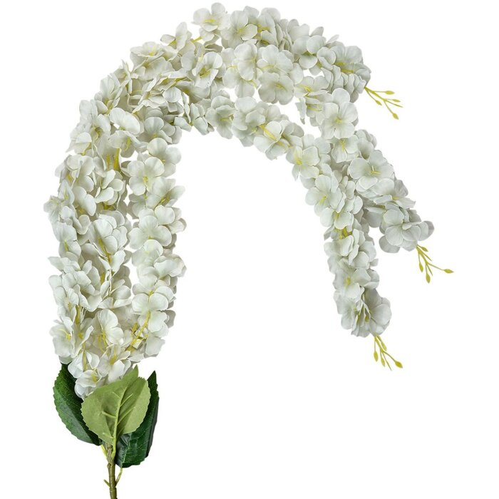 Гирлянда из искусственных цветов Clayre & Eef 6PL0388W зеленый белый 6x6x108 см