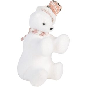 Clayre & Eef 66120 Dekofigur Eisbär Weiß...