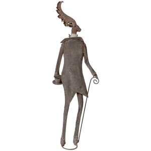 Clayre & Eef Фигурка Олень в стиле кантри Коричневый Серый 84 см