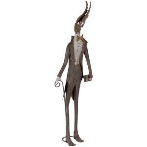 Clayre & Eef Фигурка Олень в стиле кантри Коричневый Серый 84 см