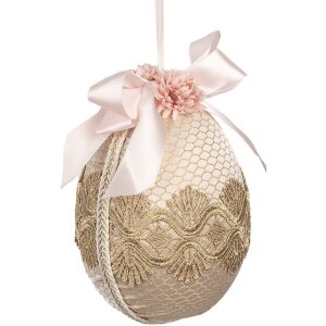 Clayre & Eef 65918 Dekoration hängendes Ei Beige...
