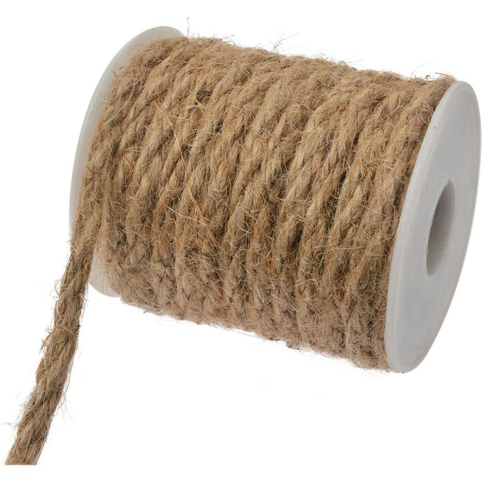 Clayre & Eef 66209 Джутовый шнур Коричневый Ø7x8см 10м