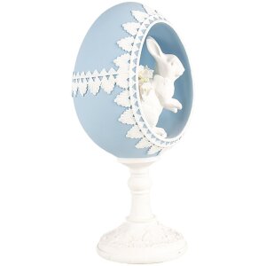 Clayre & Eef 6PR5146 Dekoration Ei Blau Weiß...