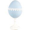 Clayre & Eef 6PR5146 Dekoration Ei Blau Weiß 11x9x21 cm Retro Vintage Stil