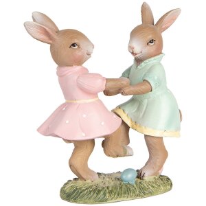 Clayre & Eef 6PR5437 Dekoration Kaninchen 8x3x8 cm...