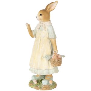 Clayre & Eef 6PR5449 Украшение Кролик бежево-желтый 15x12x32 см
