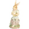 Clayre & Eef 6PR5452 Украшение Кролик 10x6x13 см Полирезин бежево-желтый