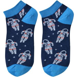 Juleeze Sneaker-Socken Astronautenmotiv Navyblau...