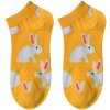 Juleeze JZSSK0006 Socken Weißer Hase Gelb Größe 36-41