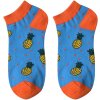 Juleeze JZSSK0017 Носки для кроссовок синий оранжевый ананасовый узор размер 36-41