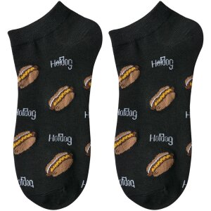 Juleeze JZSSK0018 Socken Hotdog Motiv Schwarz...