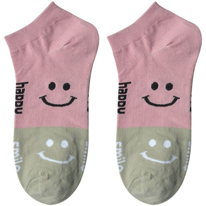 Juleeze JZSSK0020 носки розовый серый смайлик размер 3641