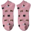 Juleeze JZSSK0024 Socken Rosa Katzenmotiv Größe 36-41