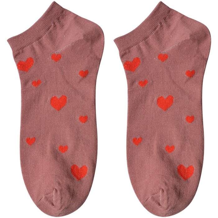 Juleeze JZSSK0028 носки розовые красные сердечки размер 3641