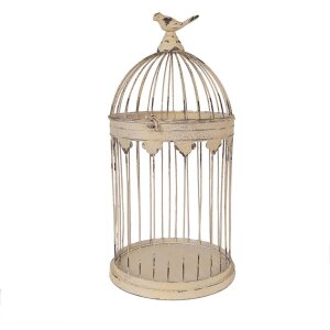 Clayre & Eef 5Y1283 Декор Клетка для птиц Набор Антик Коричневый Ø32x60 Ø23x40 см