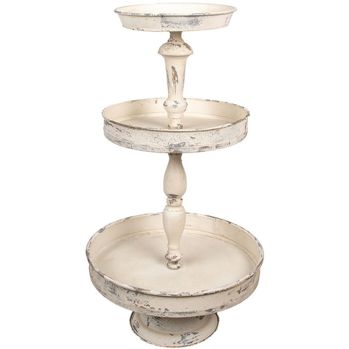 Clayre & Eef Трехъярусная этажерка из железа в античном стиле 42x75 см