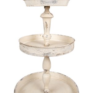 Clayre & Eef Трехъярусная этажерка из железа в античном стиле 42x75 см