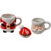 Clayre & Eef Weihnachtsbecher Santa Claus Keramik 300/375ml Landhausstil
