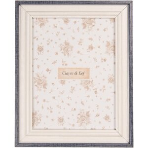 Clayre & Eef 2F1226S Bilderrahmen Weiß Blau...