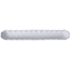 Clayre & Eef 6CE2047 Schale 26x4x3 cm Weiß Modernes Design Keramik